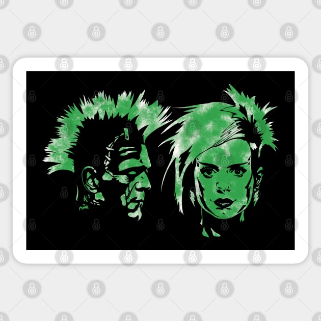 Punk Monster Couple Sticker by @johnnehill